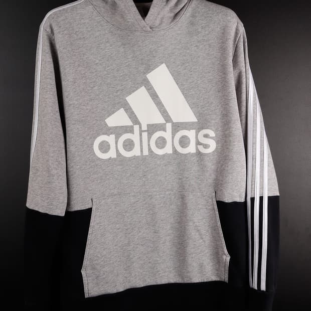 아디다스 투톤 후드티