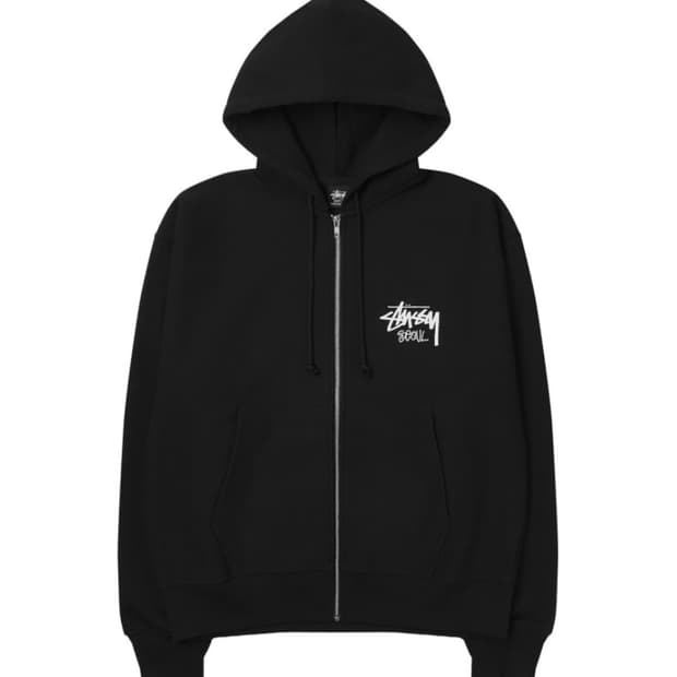 스투시 서울 후드집업 L 