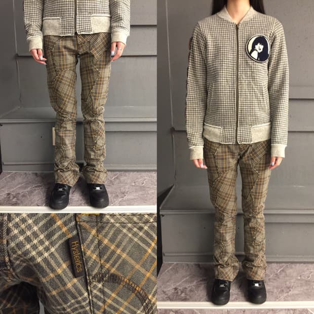 Hysteric Glamour Check Flare Pants