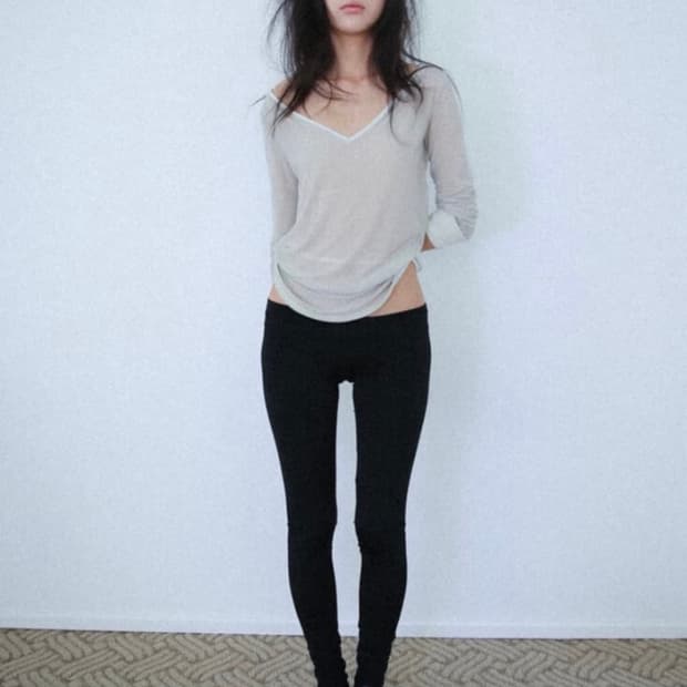 chiyagi cuffs long sleeve knit 