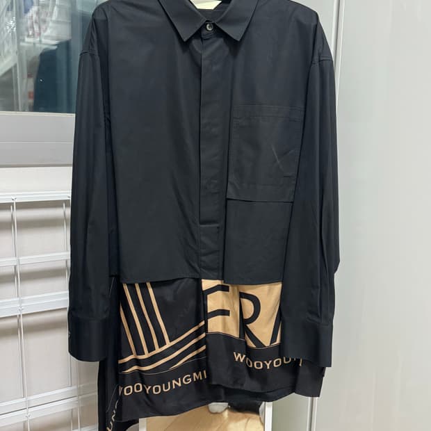 [46] 우영미 스카프 레이어링 셔츠 