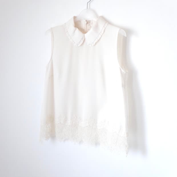 질스튜어트 레이스 나시 블라우스