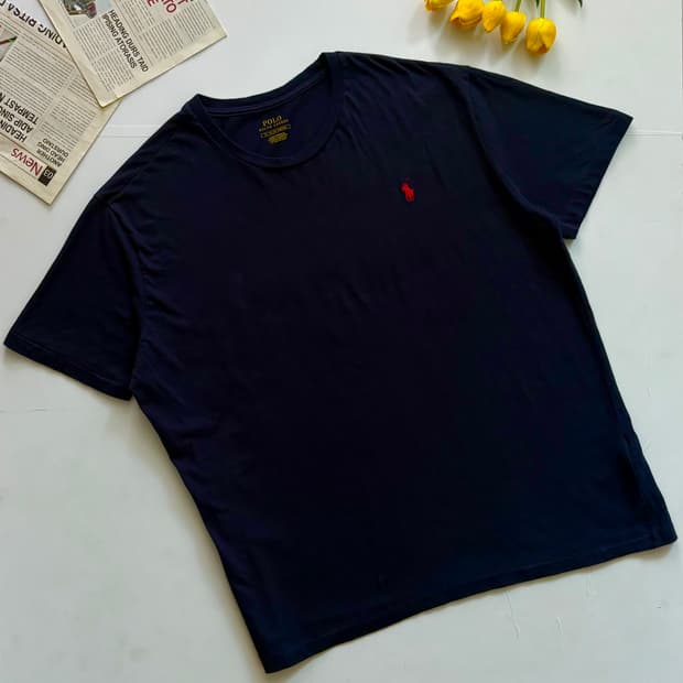 Polo 폴로랄프로렌 라운드 네이비 반팔티