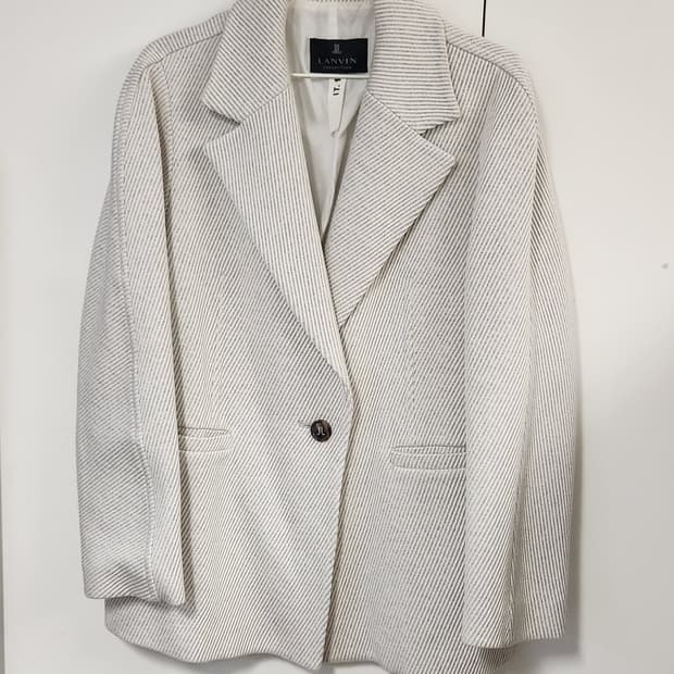 랑방 울 자켓 싱글 하프 숏코트 가슴둘레 88