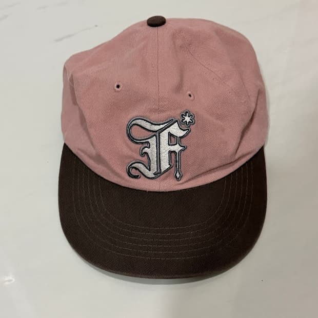패슬(Fastle) F-Logo Washed Cap Pink