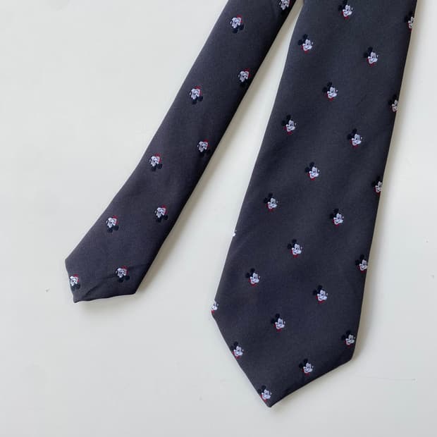 디즈니 캐릭터미키마우스 실크 넥타이