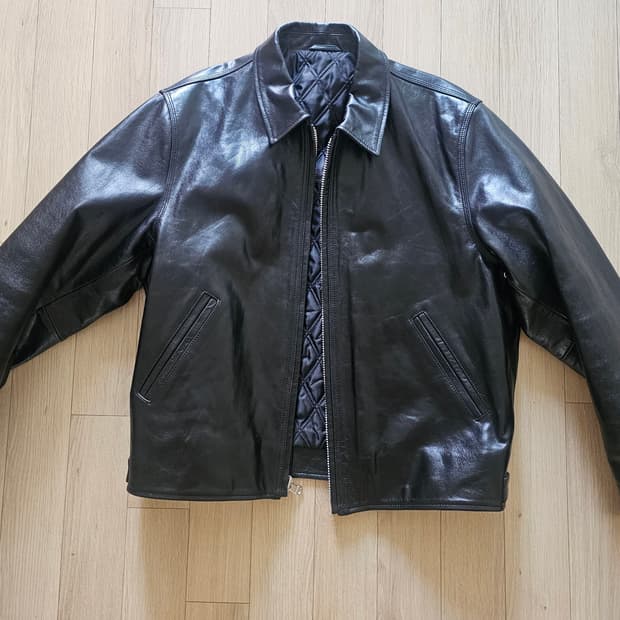스투시 레더 개러지 자켓 XL
