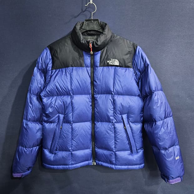 노스페이스 800필 퍼플투톤 남성 95 구스다운 큐브 패딩