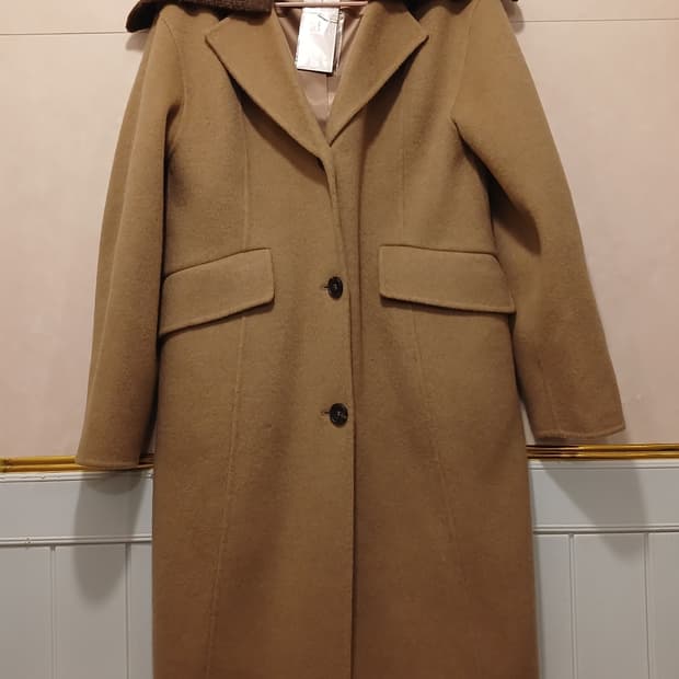 지컷 정품 여성 모 (낙타) 소재 롱코트 85-94-160 (55)
