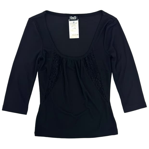 Dolce&Gabbana Lace Panel Top/ 38