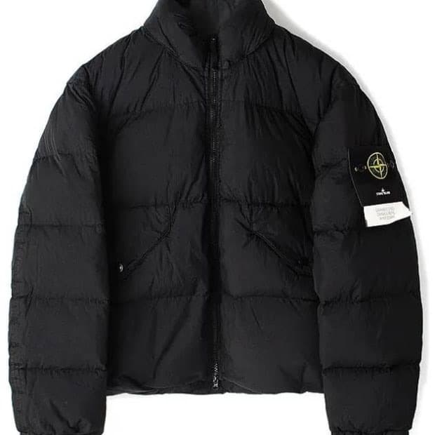 23FW 스톤아일랜드 패딩 크링클랩스 논후드 블랙 XL