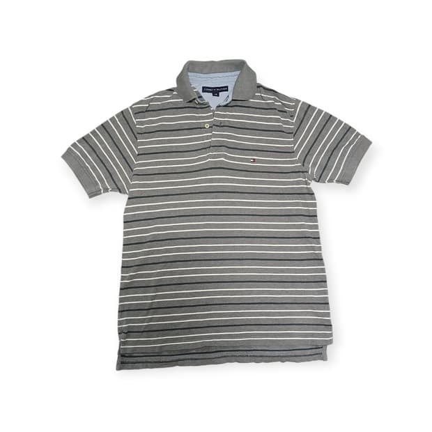 타미 그레이 스트라이프 반팔티셔츠 
