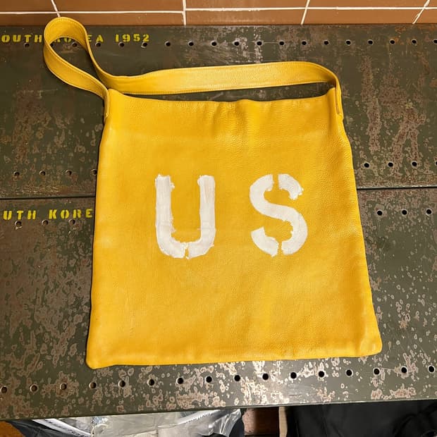 Cowskin Yellow Shoulder Bag US Custom