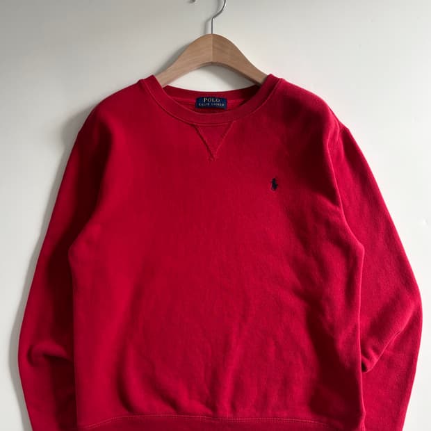 Polo 폴로 랄프로렌 신형 레드컬러 코튼 맨투맨