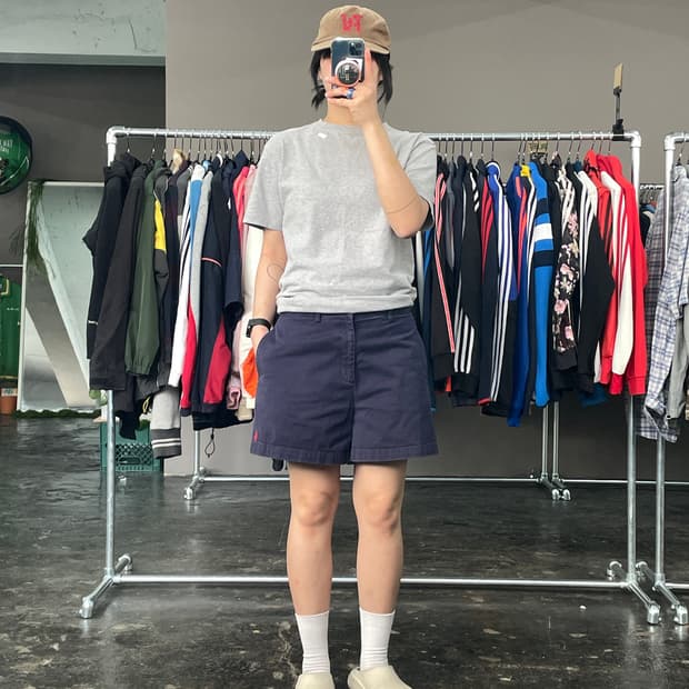 폴로 랄프로렌 코튼 하프 팬츠