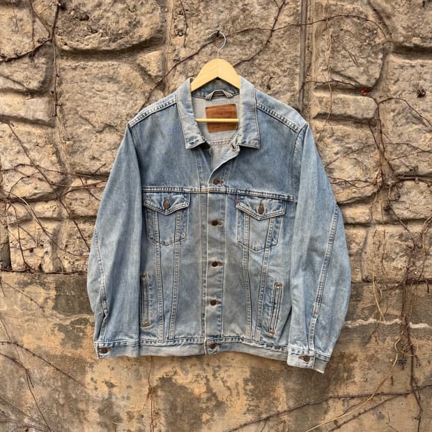 90s 리바이스 빈티지 3rd 워싱 데님 트러커 자켓 xl