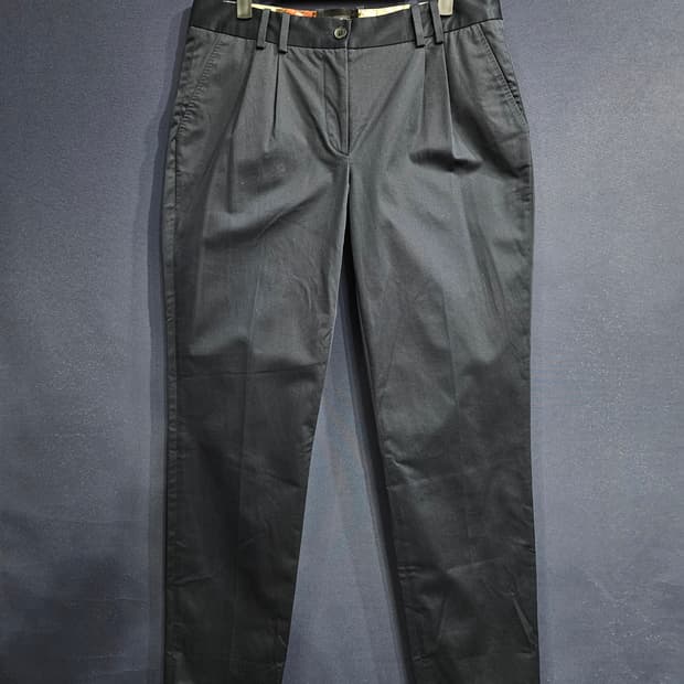 돌체앤가바나 다크네이비 남성 허리 32 롤업 면팬츠 