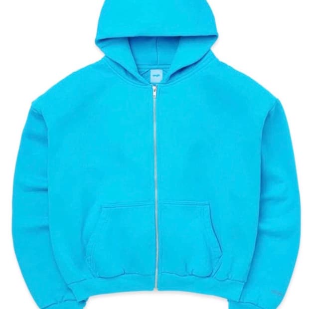Skylrk hood zip up skyblue
