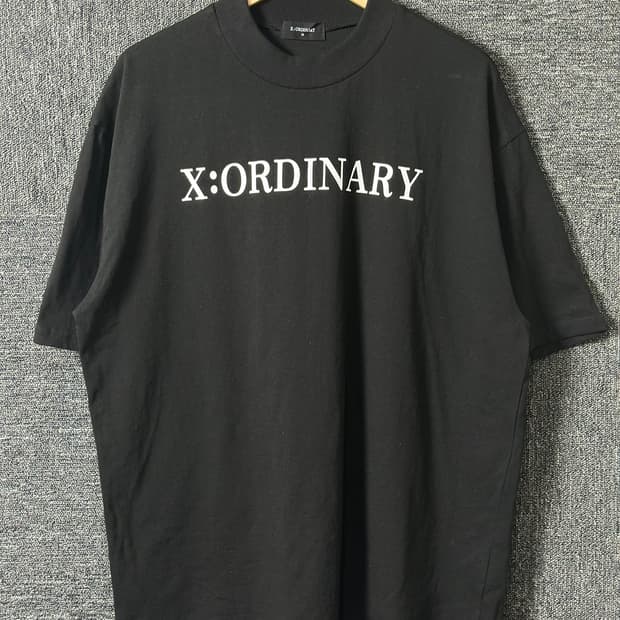 X:ORDINARY 블랙 그래픽 티셔츠 52