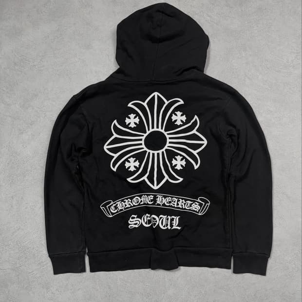 Chrome Hearts Seoul Cross Zip Hoodie