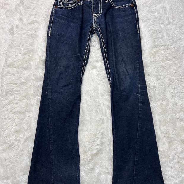 True Religion indigo stitch denim jeans