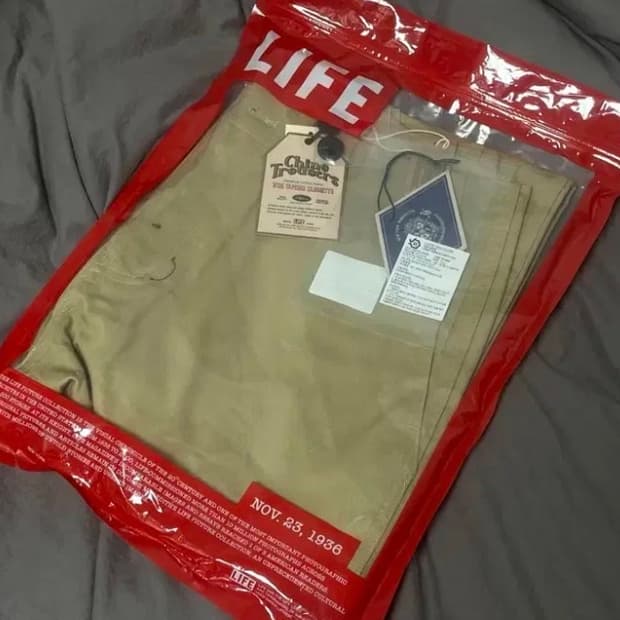 라이프아카이브(풋티지브라더스) 치노팬츠 베이지