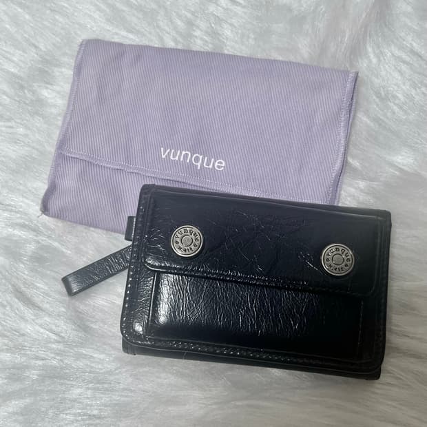 분크 퍼펙 버튼업 3단 반지갑+분크 스트랩