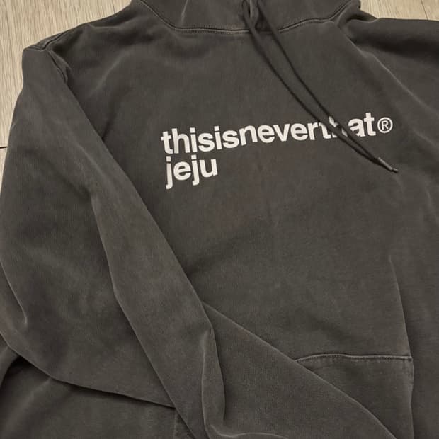 디스이즈네버뎃 제주 후드티 L