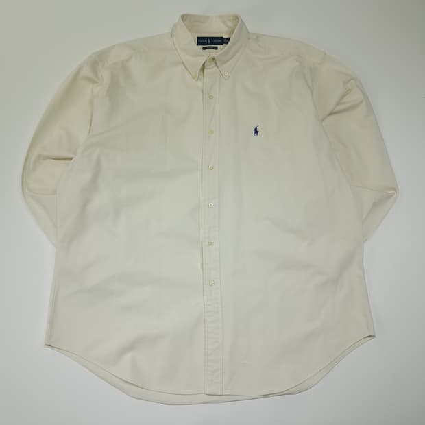 CL616 XL 폴로 90s 코튼 트윌 네츄럴 화이트 셔츠 남방