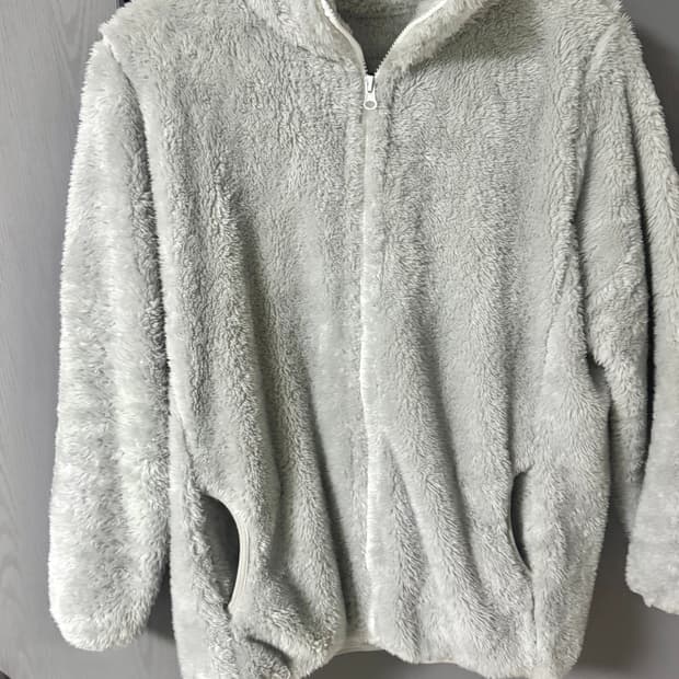 후리스 집업 자켓 진그레이