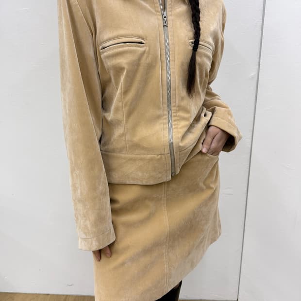 90's helmut lang velvet set