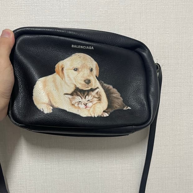 발렌시아가 강아지 고양이 크로스백