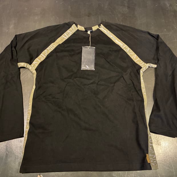 M) 아르마니 래글런 롱슬리브 블랙