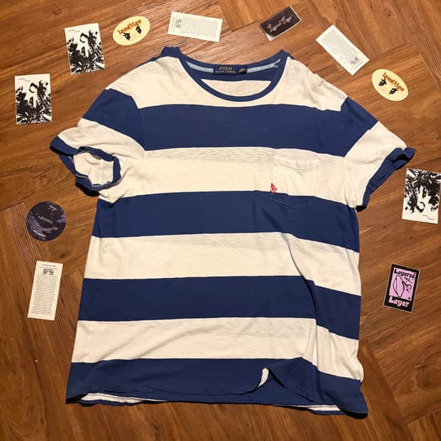 POLO RALPH LAUREN 마도로스 스트라이프 니트 티셔츠
