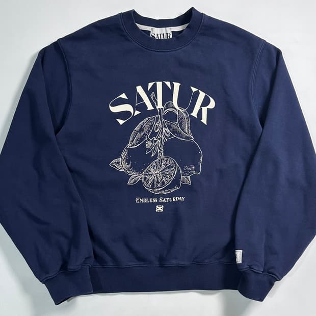 세터 우먼스 네이비 맨투맨 