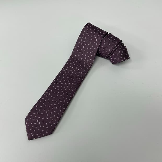 폴스미스 하트 패턴 실크 슬림 넥타이