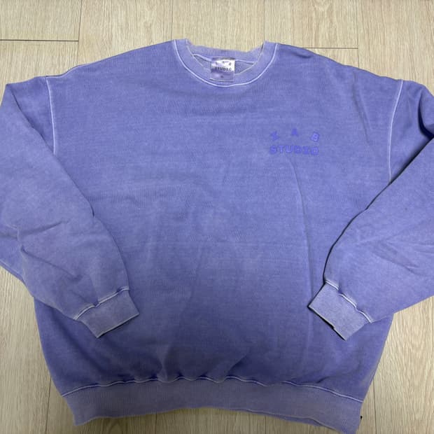 아이앱 스튜디오 IAB 퍼플 피그먼트 맨투맨 XL사이즈