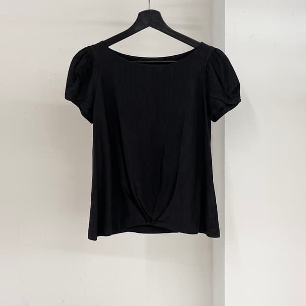 이자벨 마랑 블랙 셔링 비스코스 하프티