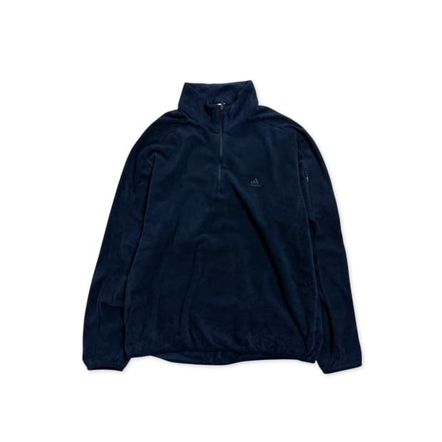 00s 올드 아디다스 하프 집업 플리스