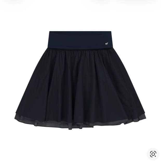 코이세이오 더블 셔링 스커트 네이비