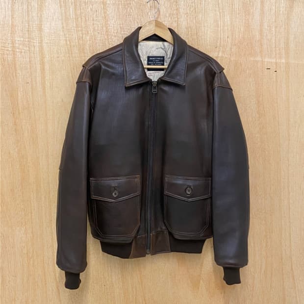 90's AVIREX G-1 leather jacket 90년대 아비렉스