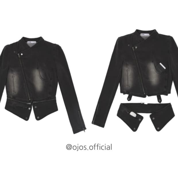 오호스 데님 라이더 자켓 