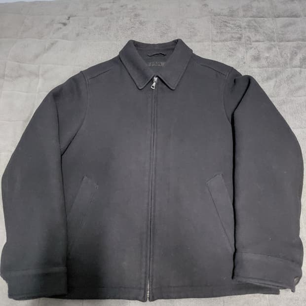 유니클로 싱글칼라쇼트블루종L