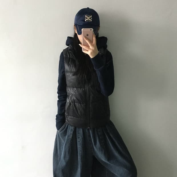 나이키 프린팅 다운 베스트