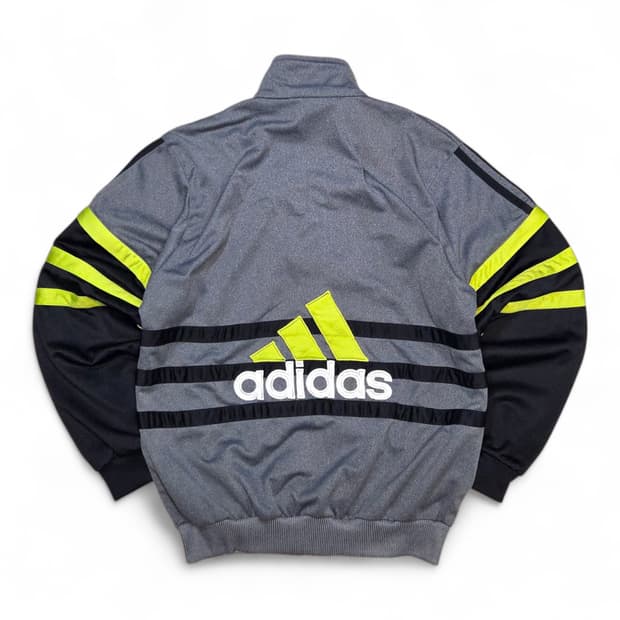 아디다스 올드스쿨 빅로고 트랙탑 져지 네온 (XL)