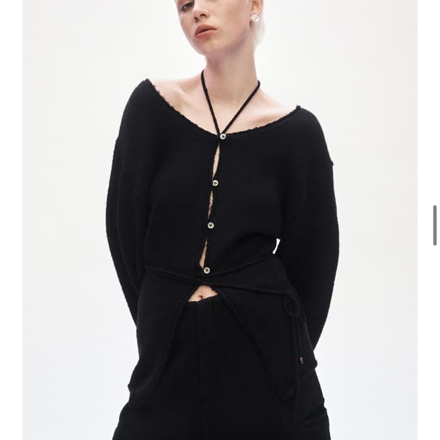 트리밍버드 2-way스트랩 니트 (black)