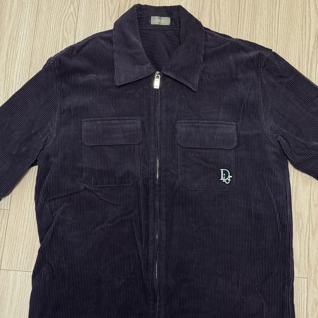 디올 자수로고 코듀로이 자켓