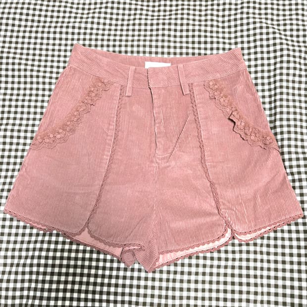 유일매물 리즈리사 레이스 큐롯 반바지 라떼갸루 모리걸 양산형 핀터깔