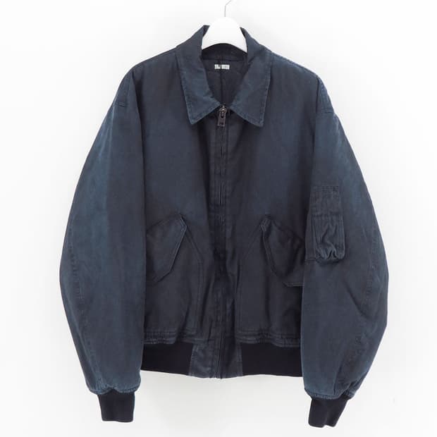 [3] 26ss 아프레쎄 빈티지 실크 플라이트 자켓 네이비