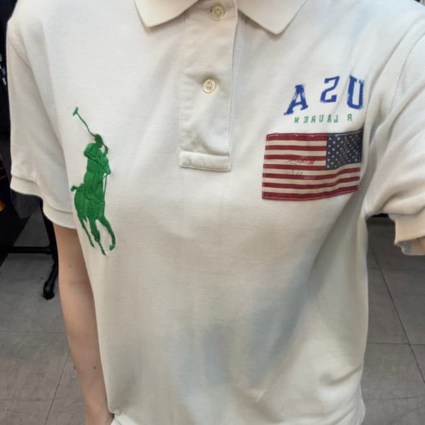 폴로 랄프로렌 반팔 카라티 S